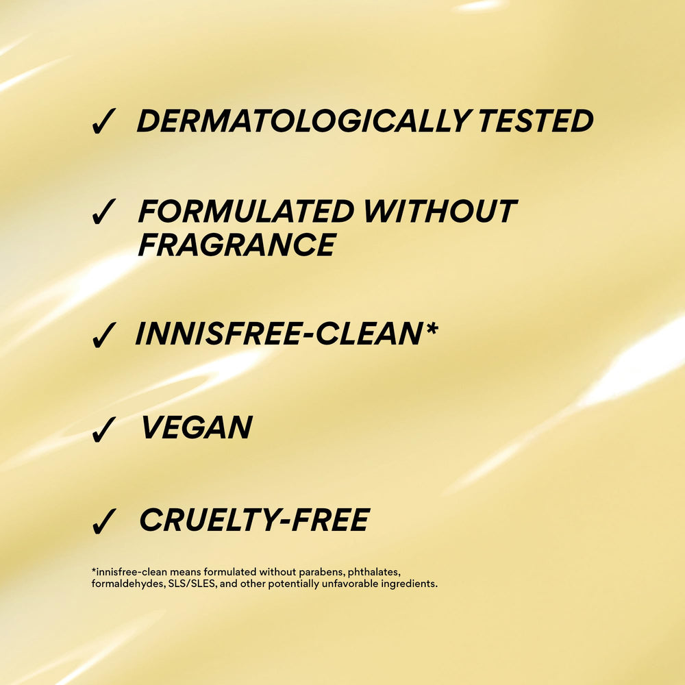 Innisfree Retinol Green Tea PDRN mask after-use glow on skin.