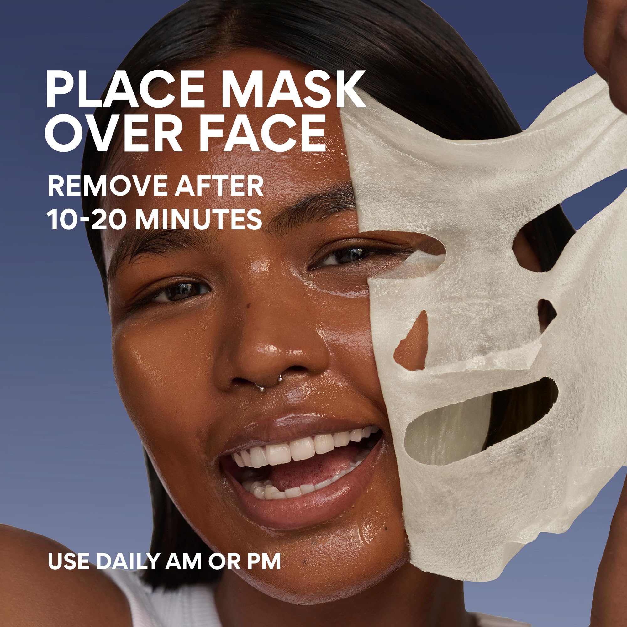 Innisfree Retinol Green Tea PDRN mask elasticity cues after use.