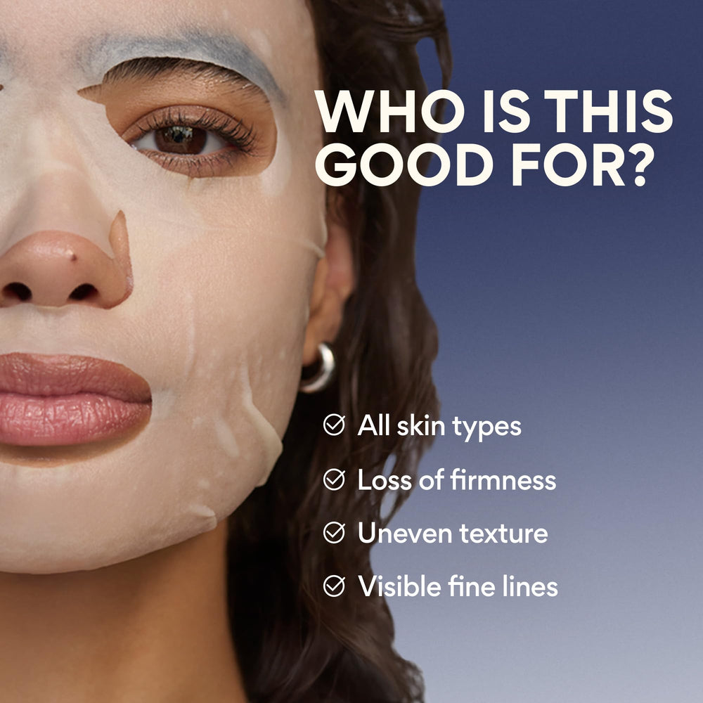 Innisfree Retinol Green Tea PDRN mask hydrates for a plump look.