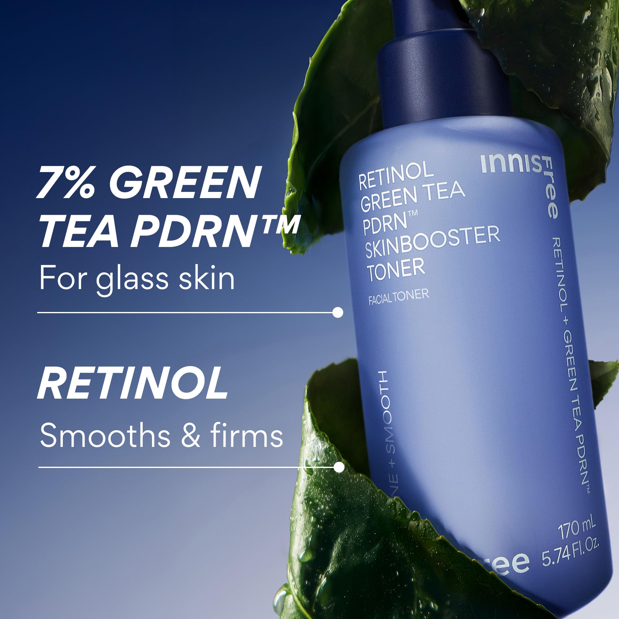 Innisfree toner creates a glass skin base after cleansing