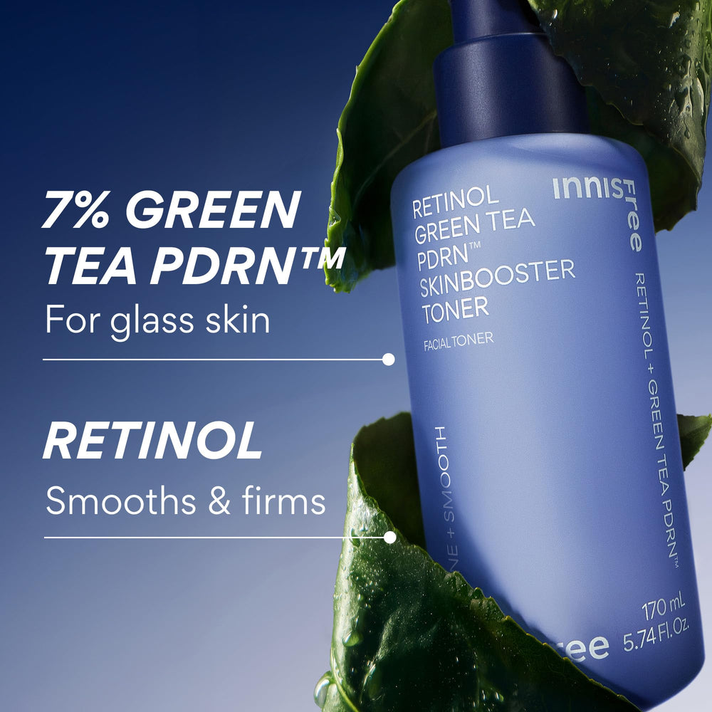 Innisfree toner creates a glass skin base after cleansing