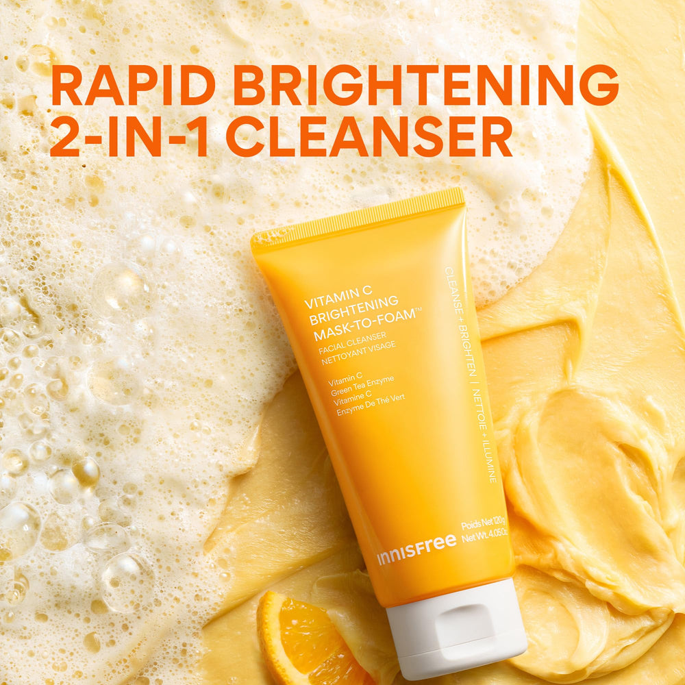 Innisfree Vitamin C Mask-To-Foam suitable for all skin types and dermatologist-tested