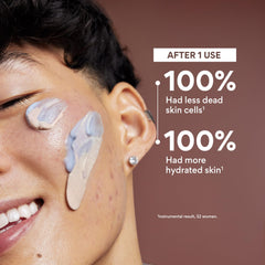 Innisfree Volcanic Swirl reveals blue cream layer delivering on-skin hydration