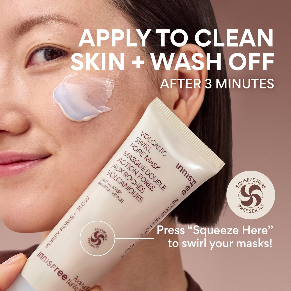 Innisfree Volcanic Swirl is suitable for daily use and gentle exfoliation