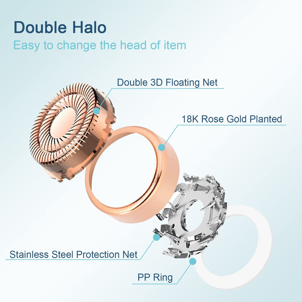 innobeaut 18K gold-plated head emphasizes hypoallergenic skin-friendly materials