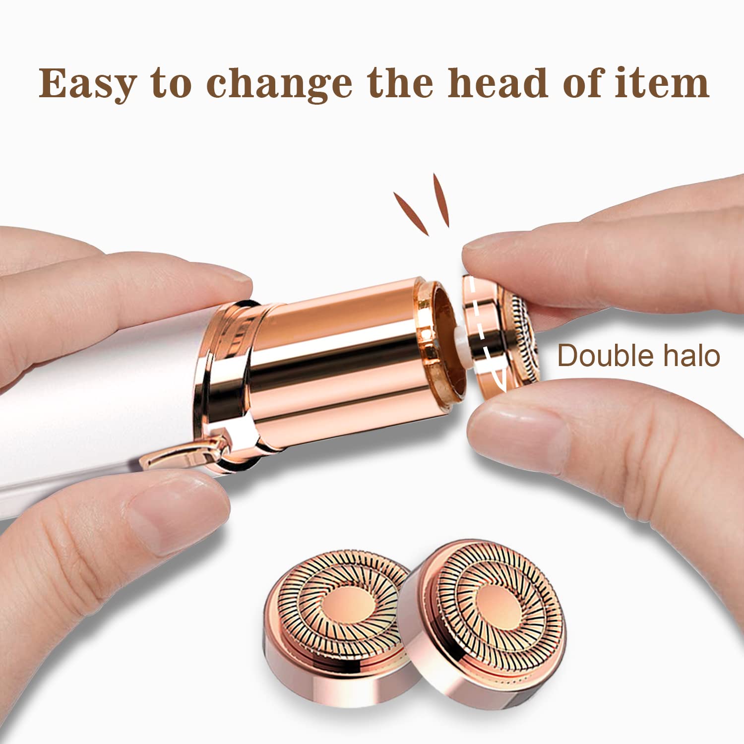 Innobeaut 3D upgraded design heads deliver smoother, closer facial grooming.