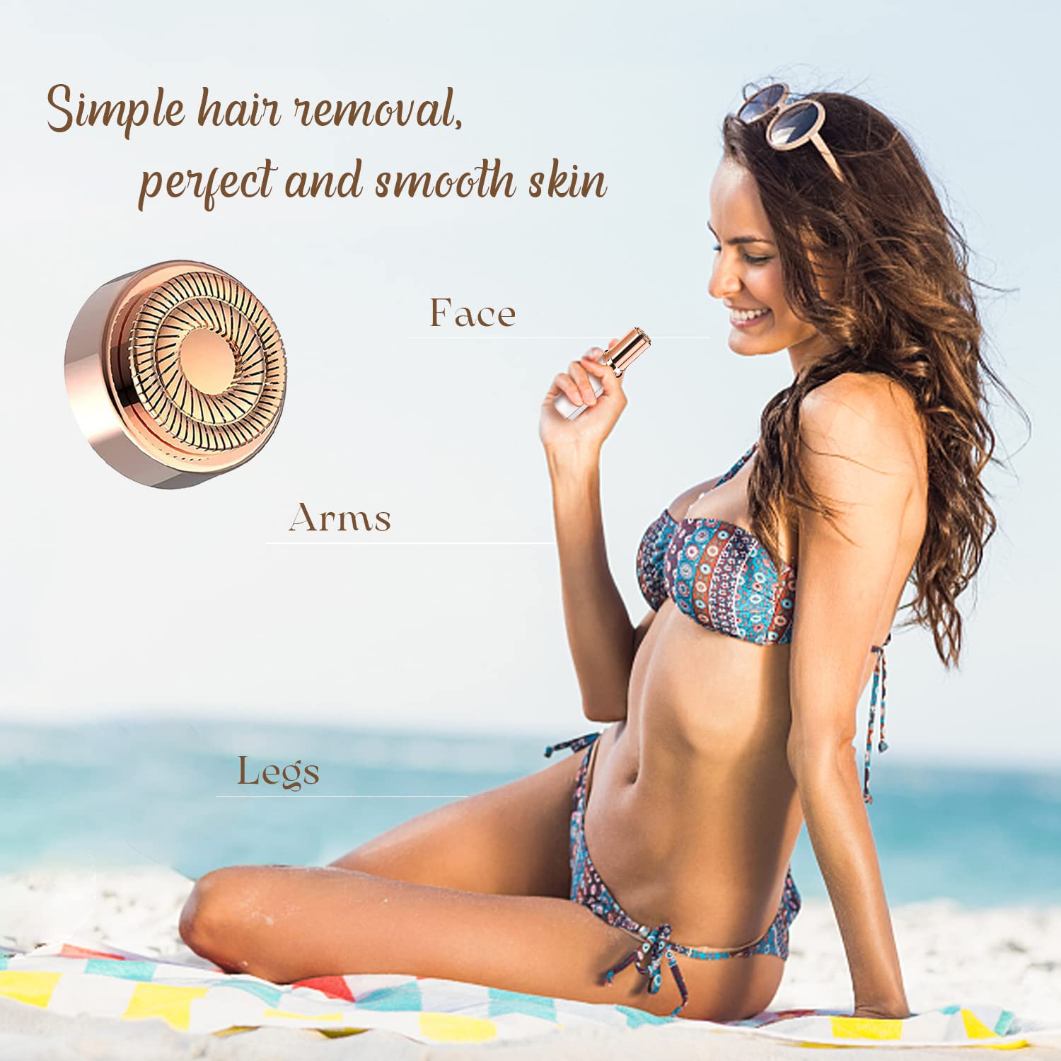 Innobeaut compatible with Flawless Gen 2 facial hair remover for seamless fit.