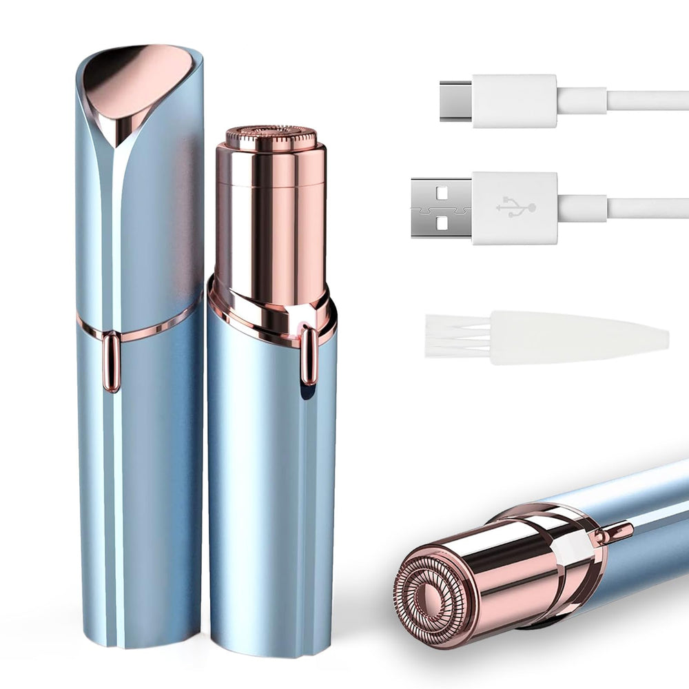 Innobeaut facial hair remover handheld silhouette for easy at-home grooming on the go.