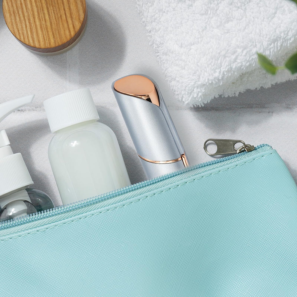 Innobeaut portable design fits in a purse or makeup bag for on-the-go pampering.