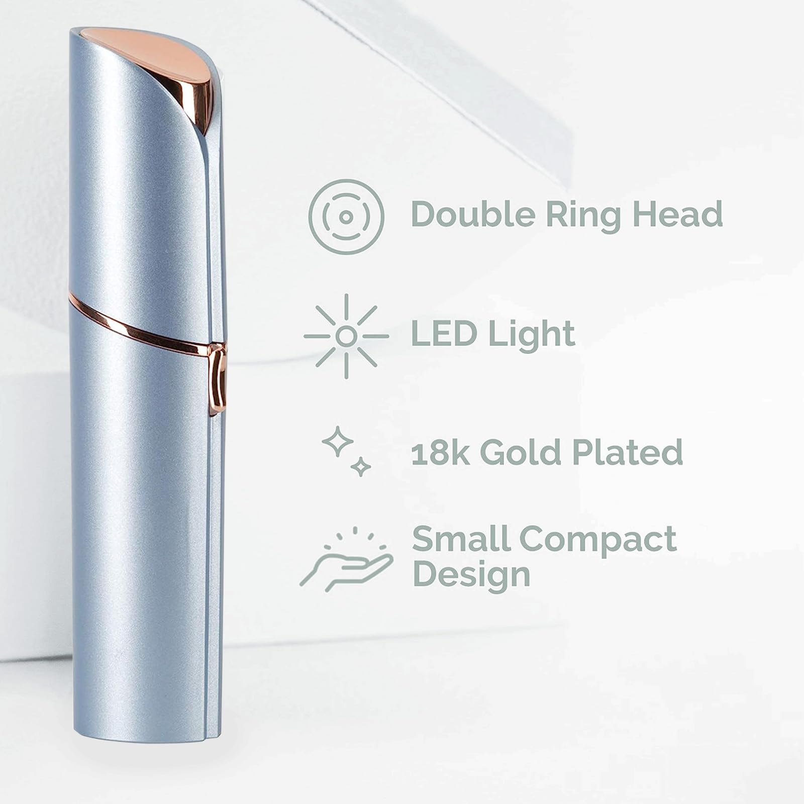 Innobeaut USB rechargeable cable included for convenient charging anywhere.