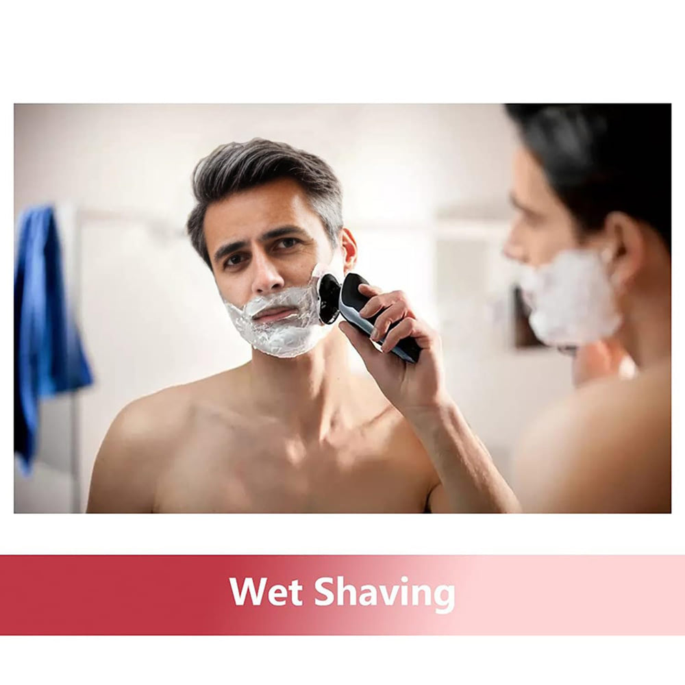 Innobeaut HQ8 heads designed for wet and dry shaving versatility.