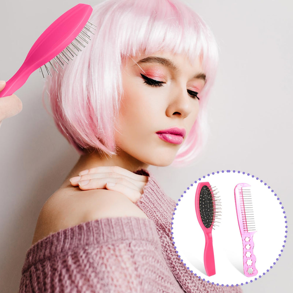 InnoHHustle pink wig brush set packaged gift-ready