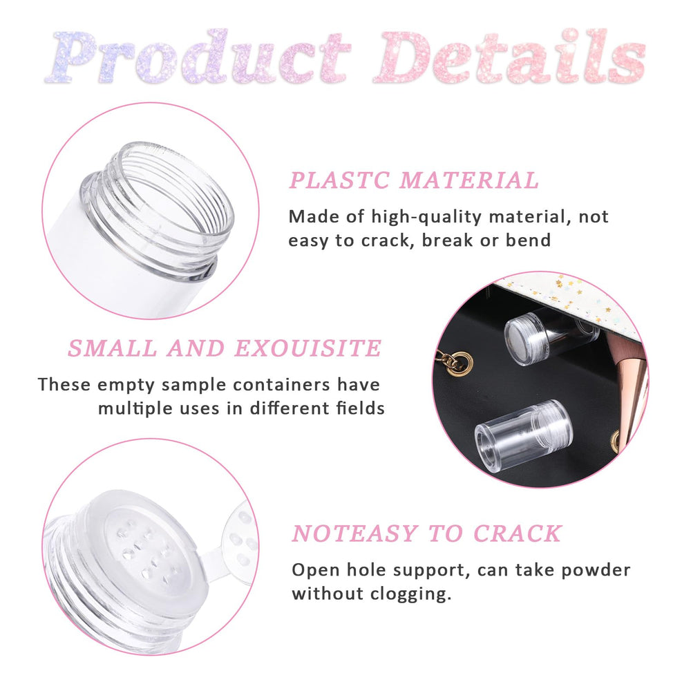 InnoHHustle baby powder container in white and transparent finish.