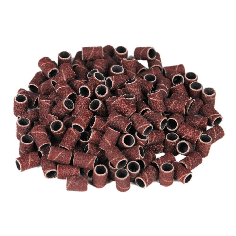 INNOLIFE 300pcs sanding bands 180 grit pack for manicure consistency.