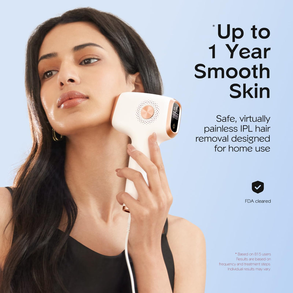 INNZA IPL device side view showing compact home-use design