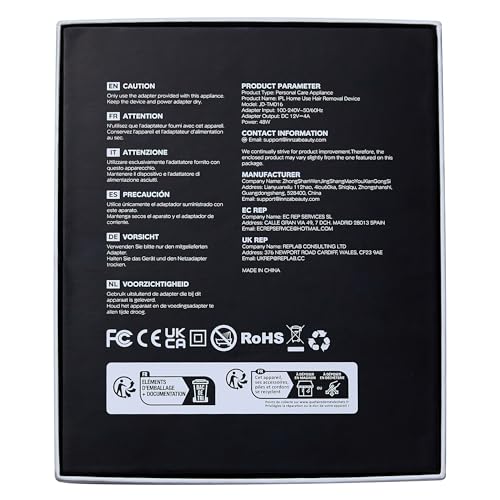 INNZA IPL device skin-tone guidance chart reference and suitability notes.