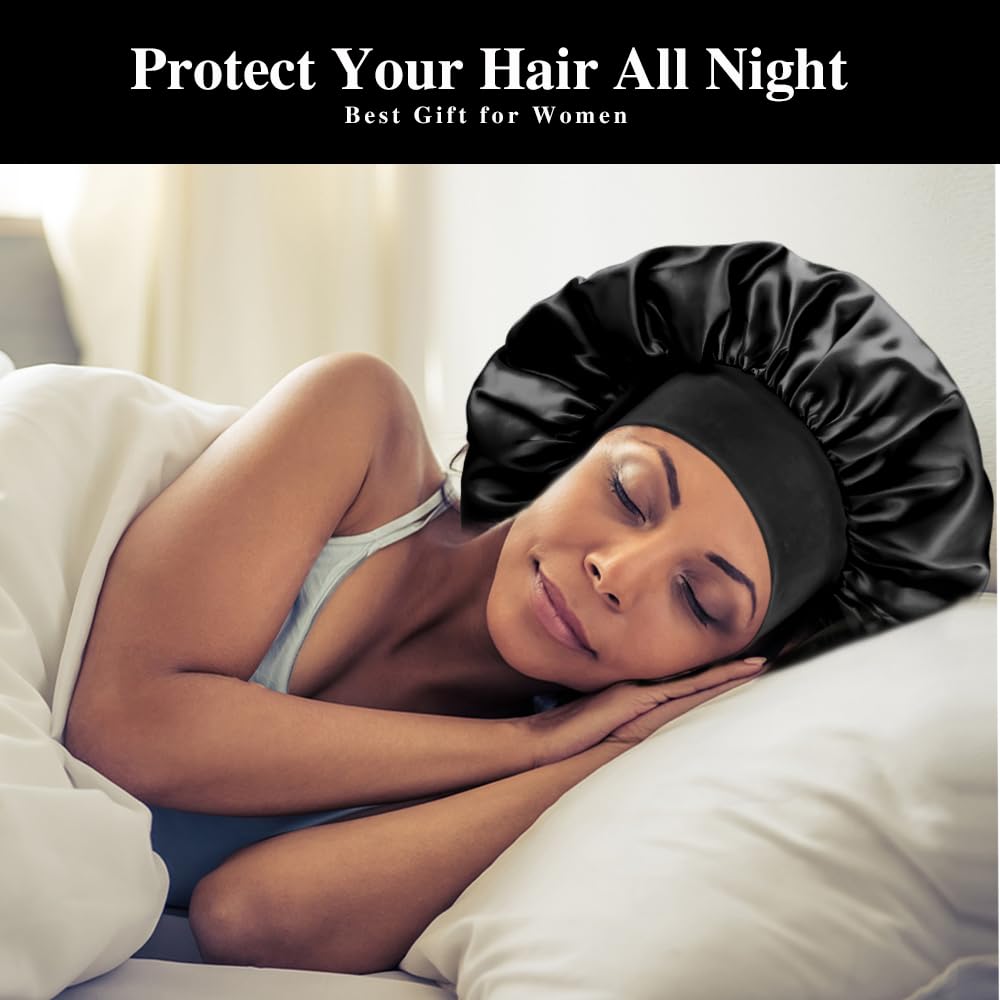 Inprog 12-piece satin bonnet set packaging emphasizes versatile hair protection options.