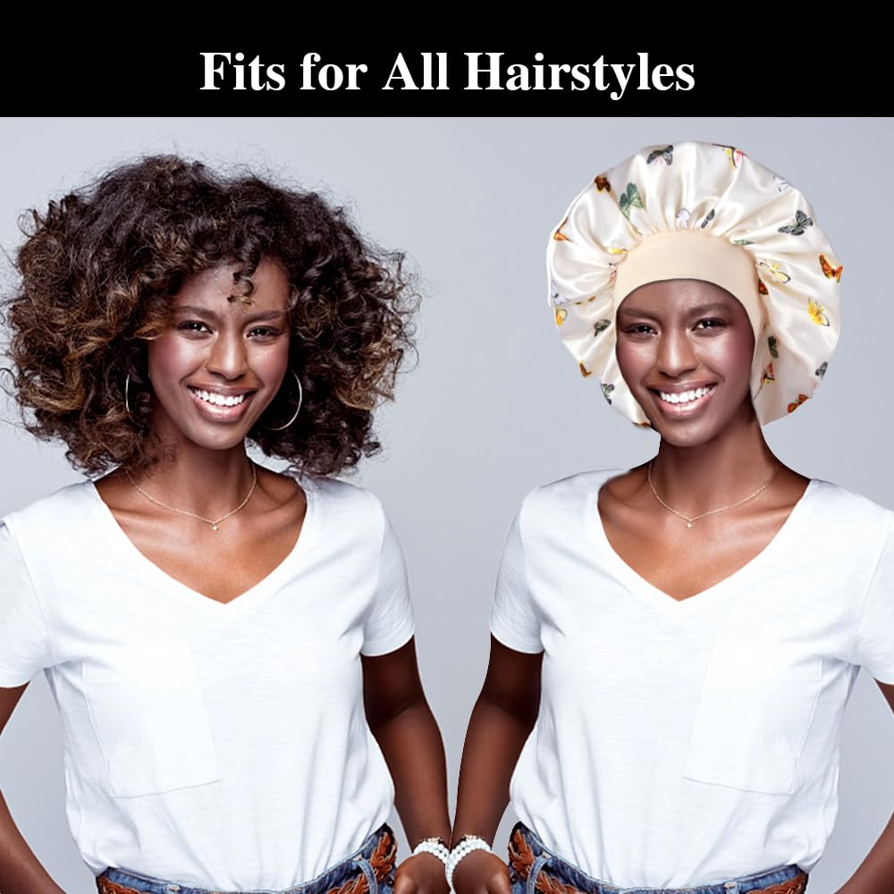 Inprog satin bonnet used during daily skincare routine to avoid hair interference.