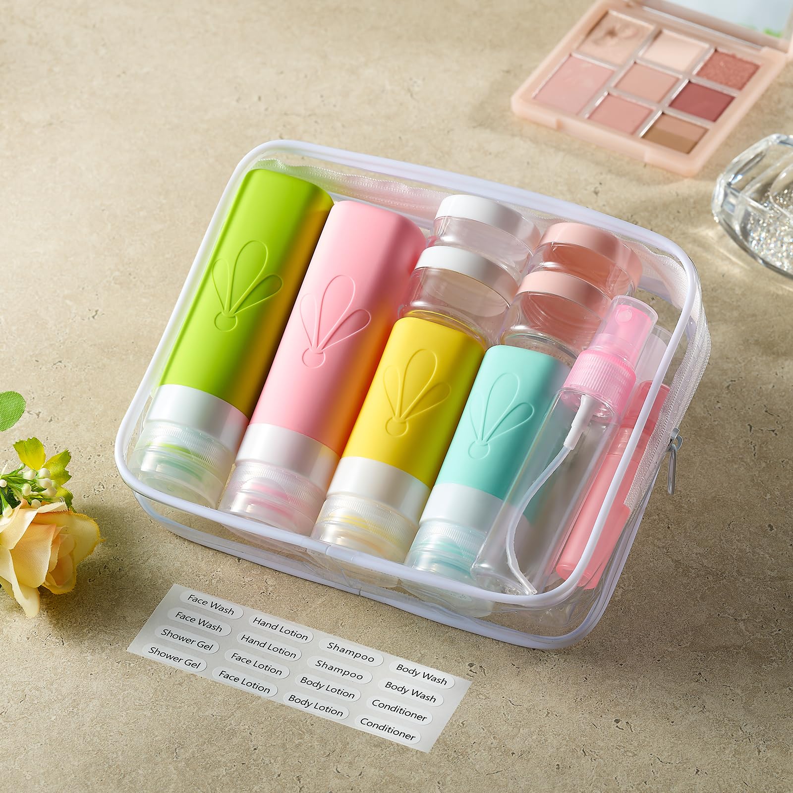INSFIT clear toiletry bag keeps items visible and travel-ready.