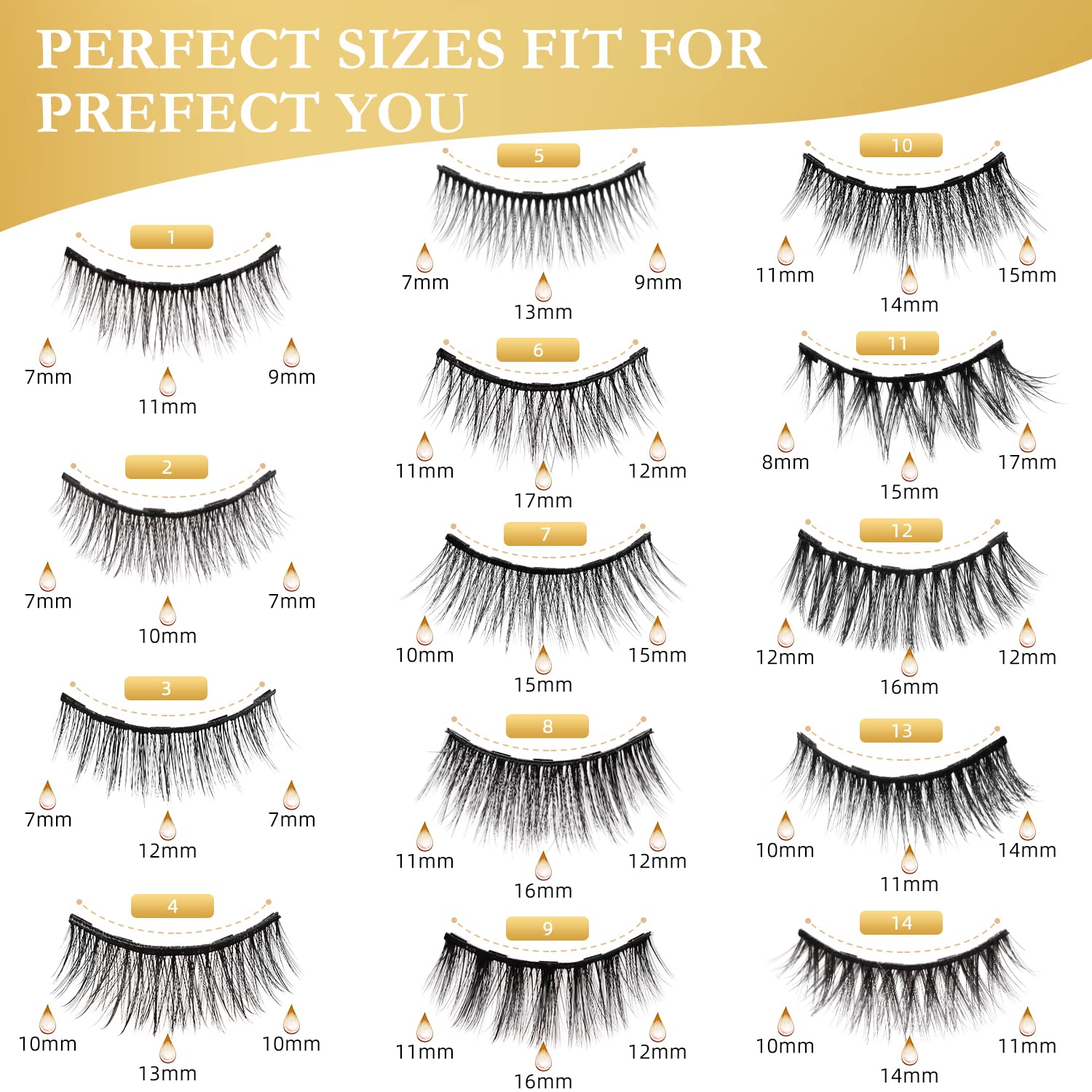 INSMART lightweight comfort keeps lashes invisible and natural on the lid