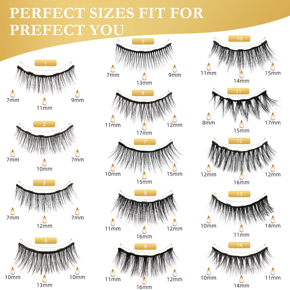 INSMART lightweight comfort keeps lashes invisible and natural on the lid