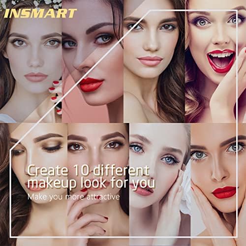 INSMART Magnetic Eyeliner removal with makeup remover for easy cleanup.