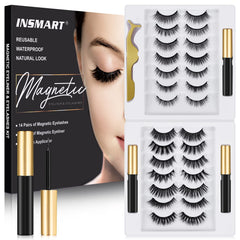 INSMART magnetic eyelashes strip with ultra-soft fibers for comfortable all-day wear