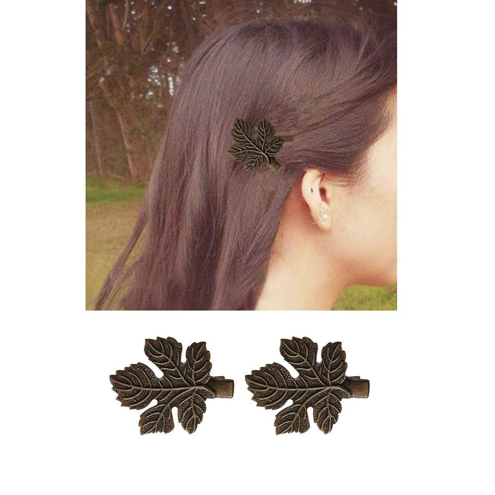inSowni bronze alligator clip butterfly design accents steampunk looks