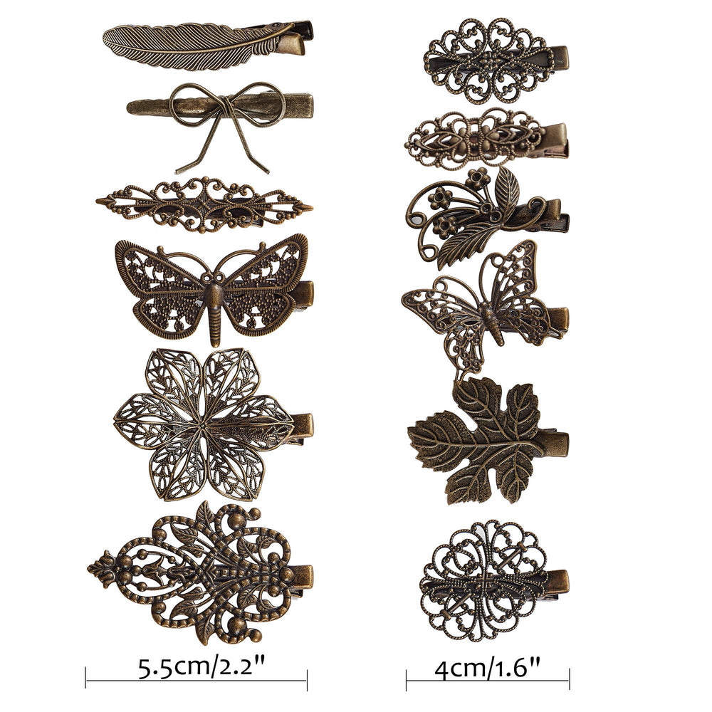 inSowni bronze alligator clip geometric design pairs with party looks