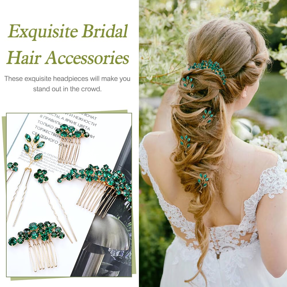 inSowni u-shaped hair pins secure style with shimmering gem accents