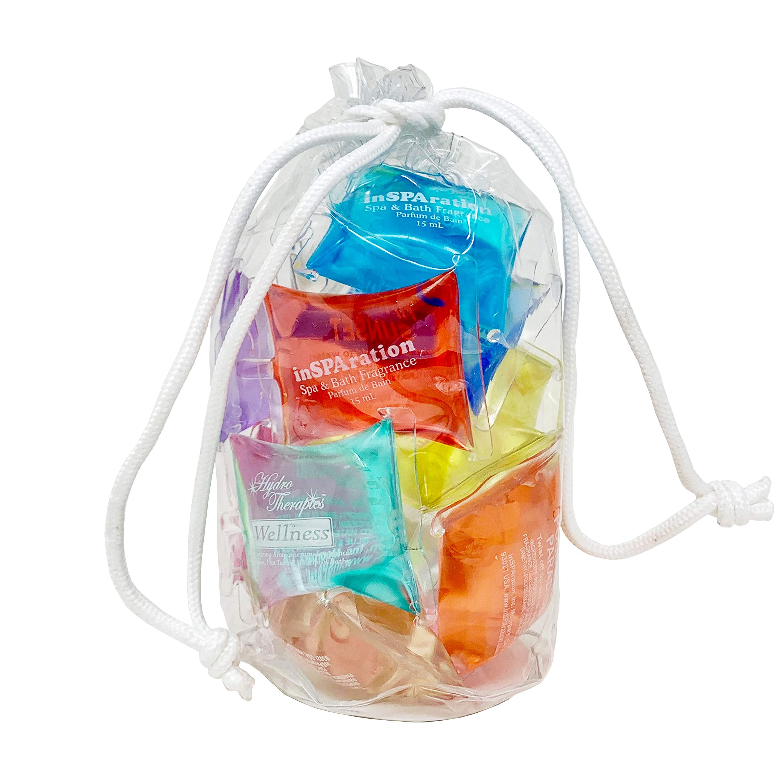 InSPAration: paquete de 12 muestras 1/2 oz para spa, ideal para probar fragancias relajantes.