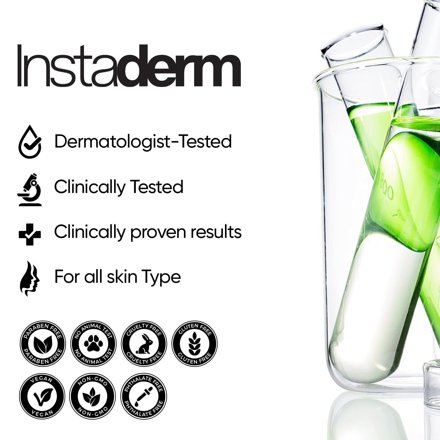 Instaderm Vitamin K Cream packaging label with branding.