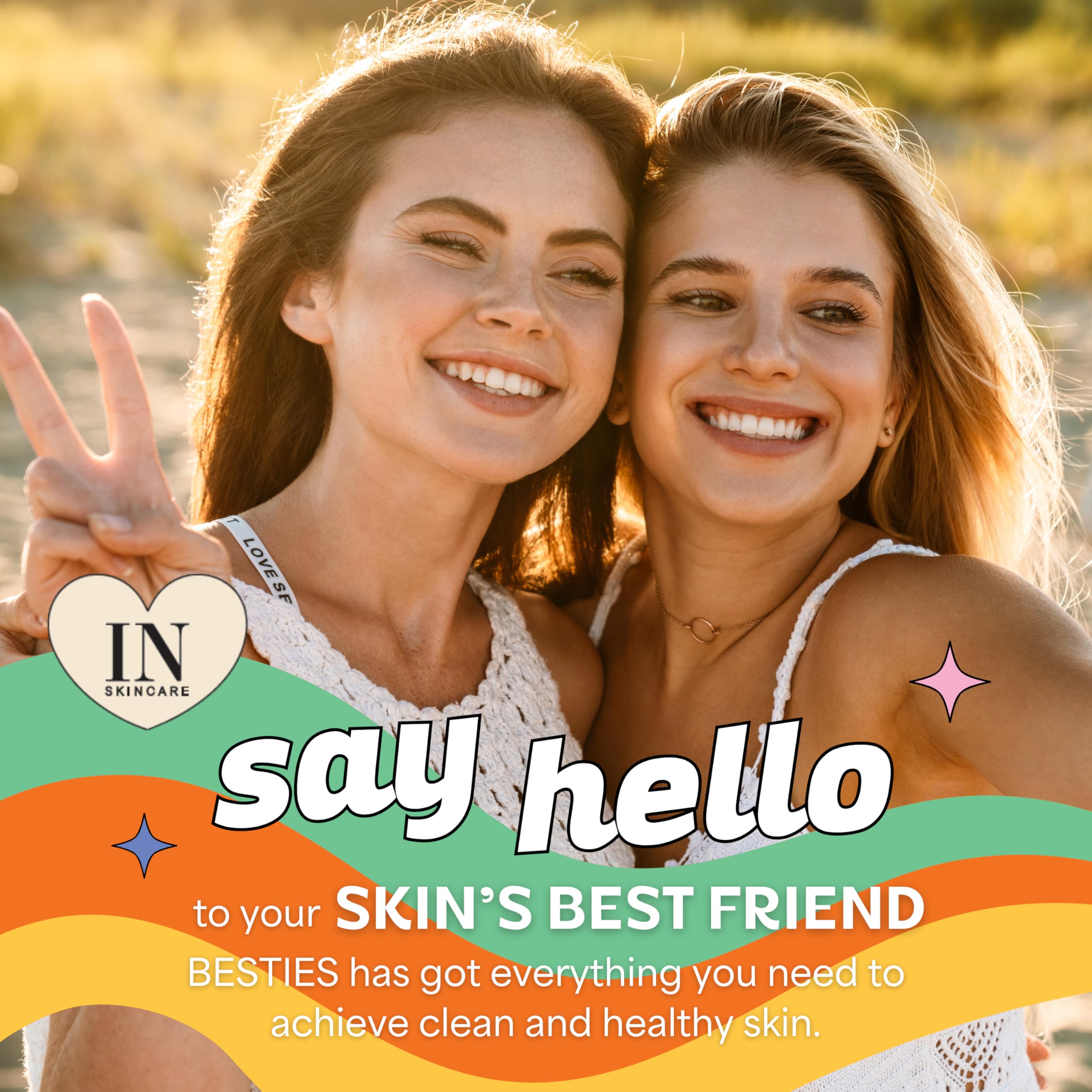 InstaNatural Besties toner bottle with refreshing hydration