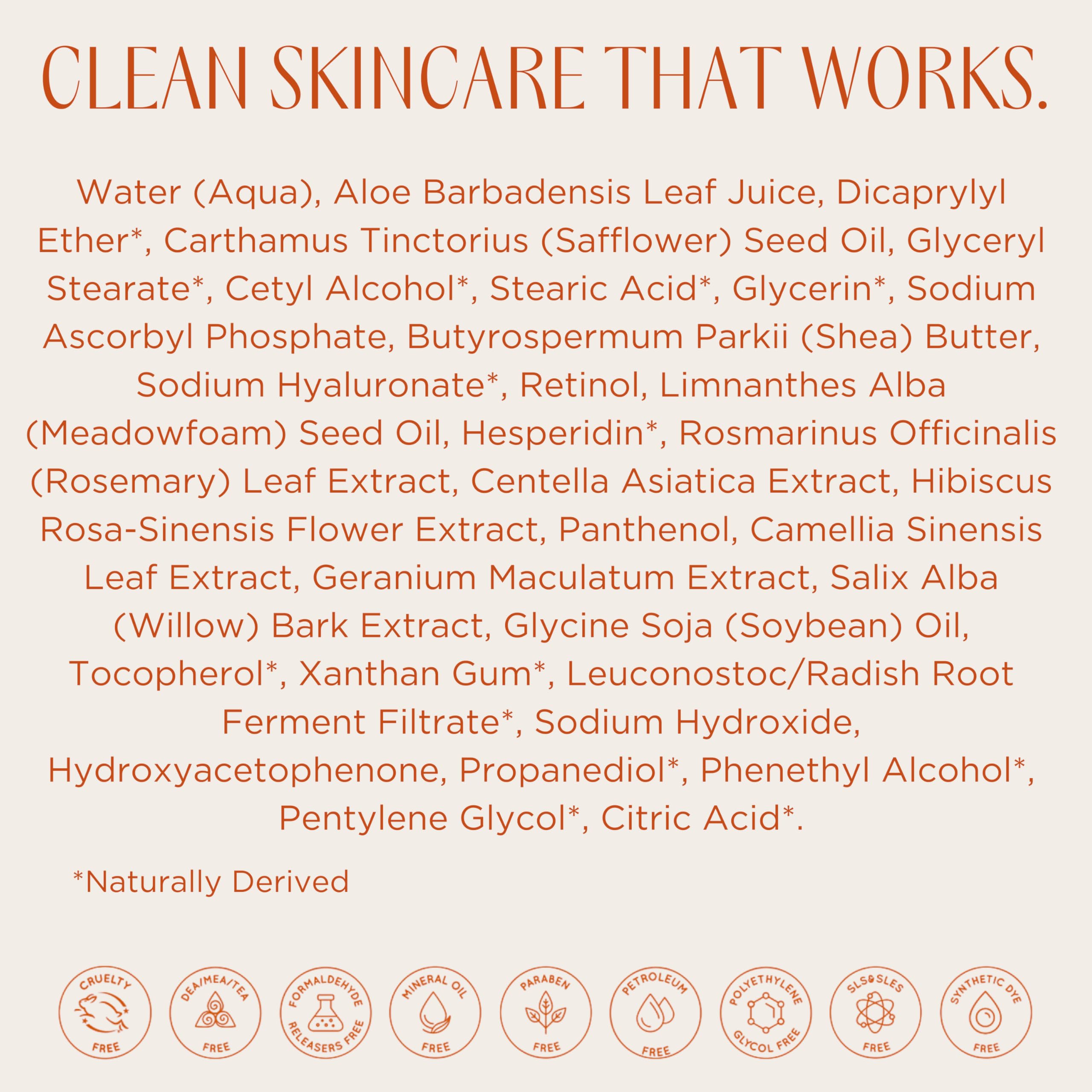 InstaNatural Retinol Moisturizer glow-finish hints at a brighter, refined complexion.