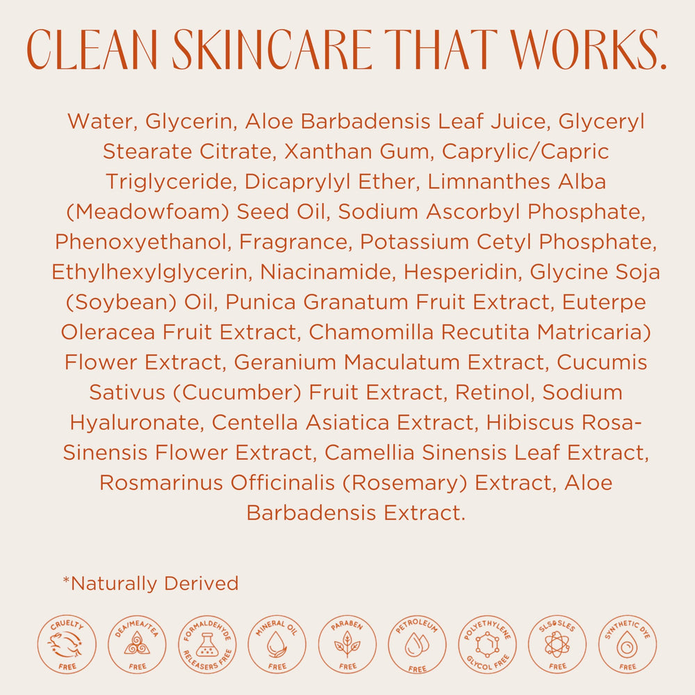 InstaNatural Retinol Serum being applied as part of a daily skincare routine.