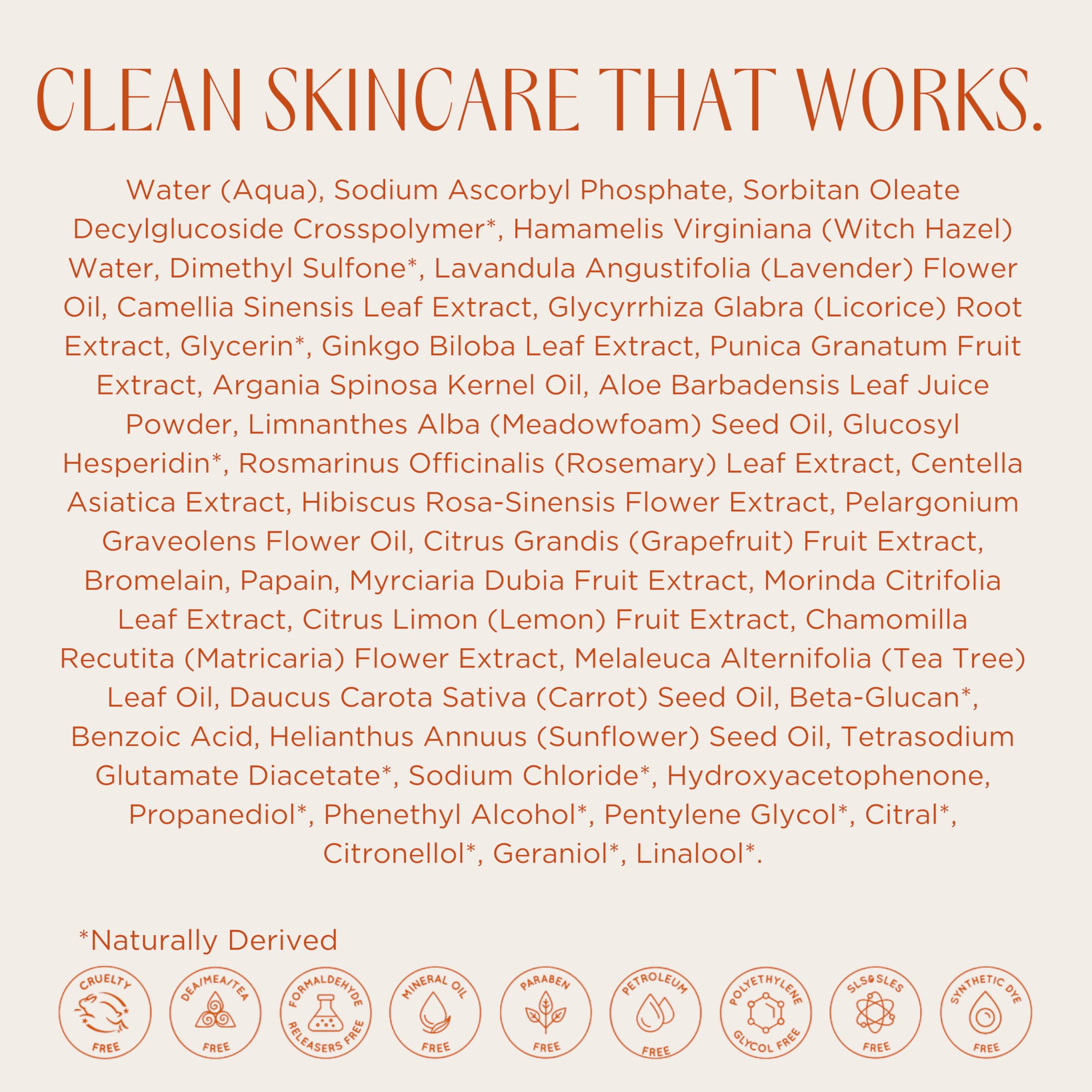 InstaNatural Vitamin C Face Toner 4 oz bottle ready for daily use.