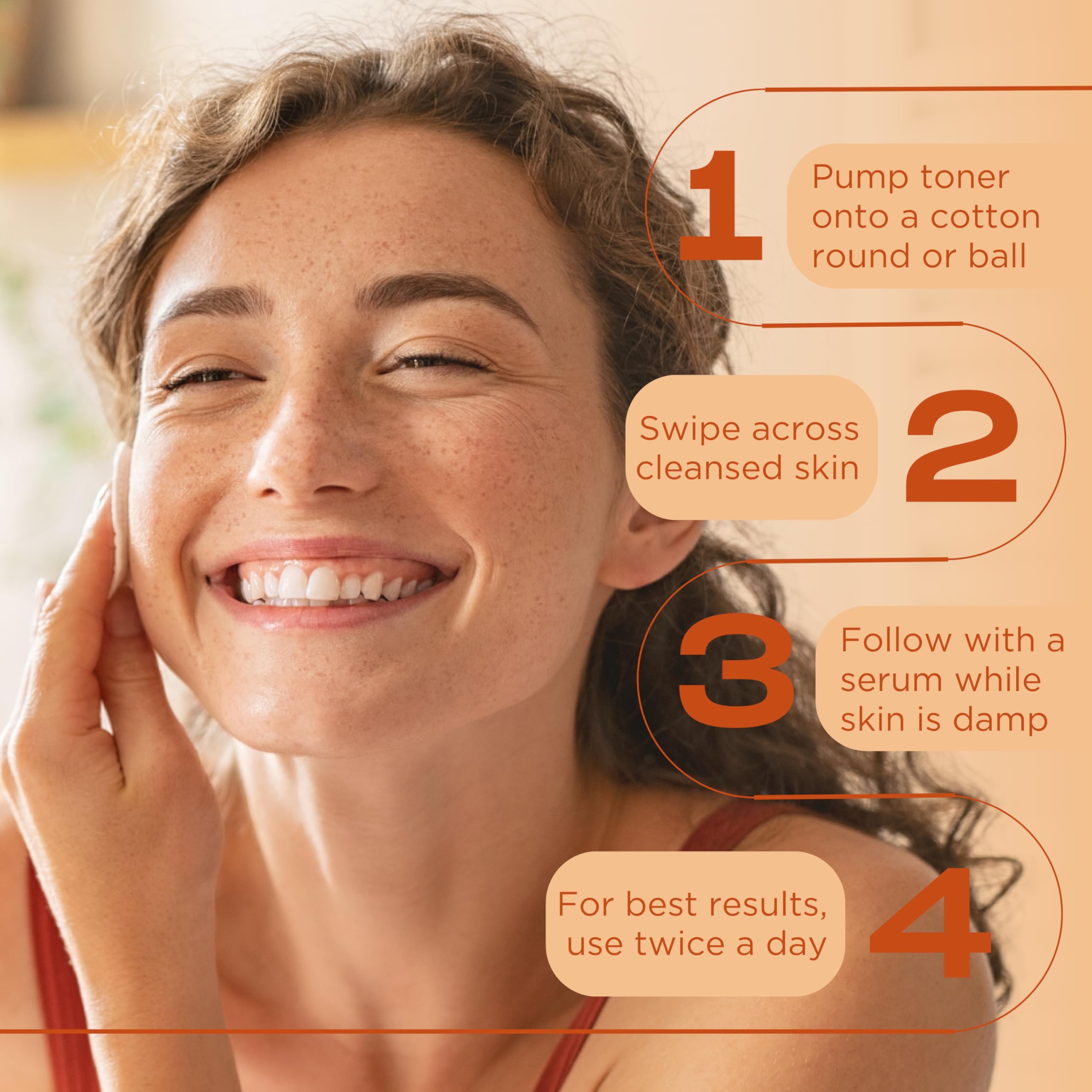 InstaNatural Vitamin C Face Toner lavender and geranium oils impart soothing aroma.