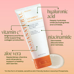InstaNatural Vitamin C Moisturizer packaging front highlights clean skincare and antioxidant protection