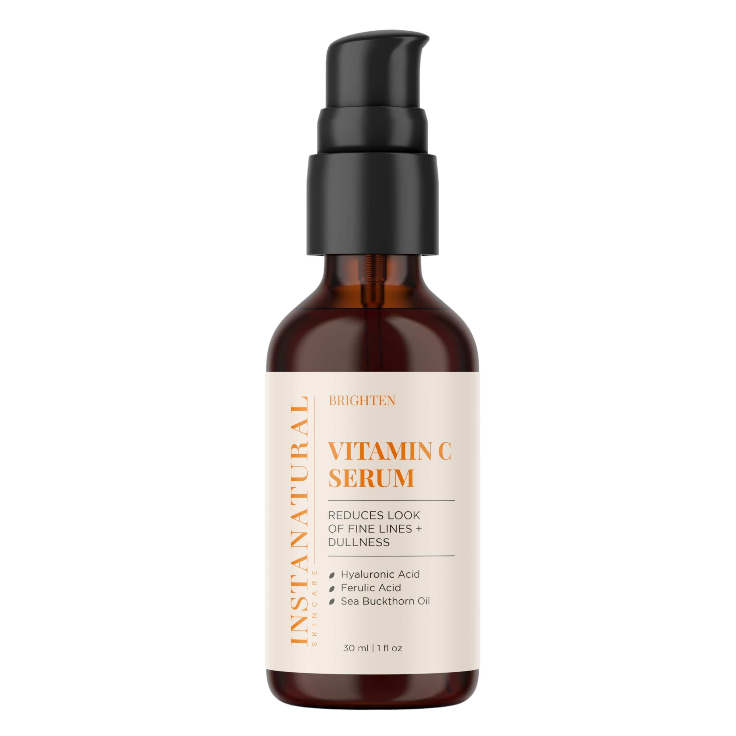 InstaNatural Vitamin C Serum being applied to the face for hydration