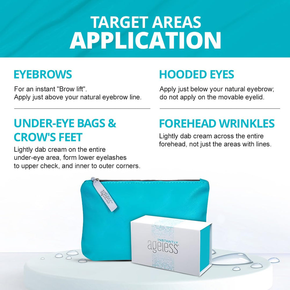 Instantly Ageless on-the-go skincare routine featuring the box and vials