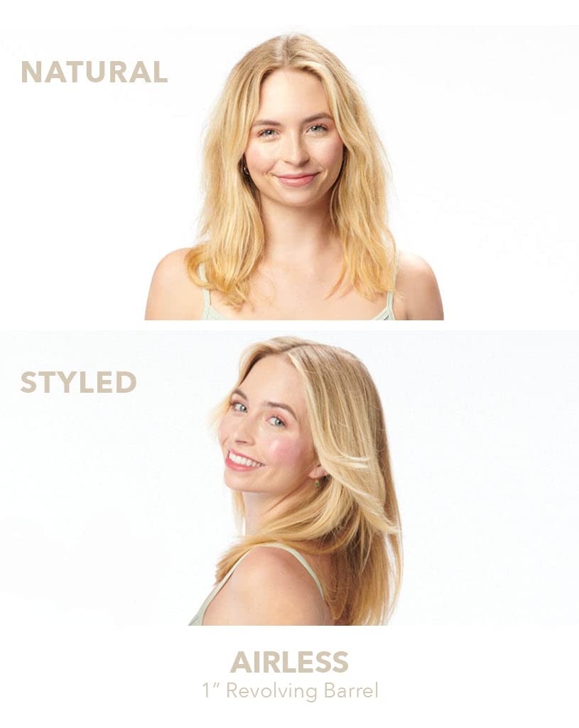 InStyler Airless results show frizz control and glossy finish.