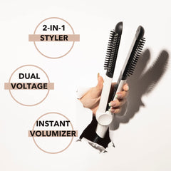 InStyler Freestyle Max tourmaline-coated bristles smooth heat for frizz-free results