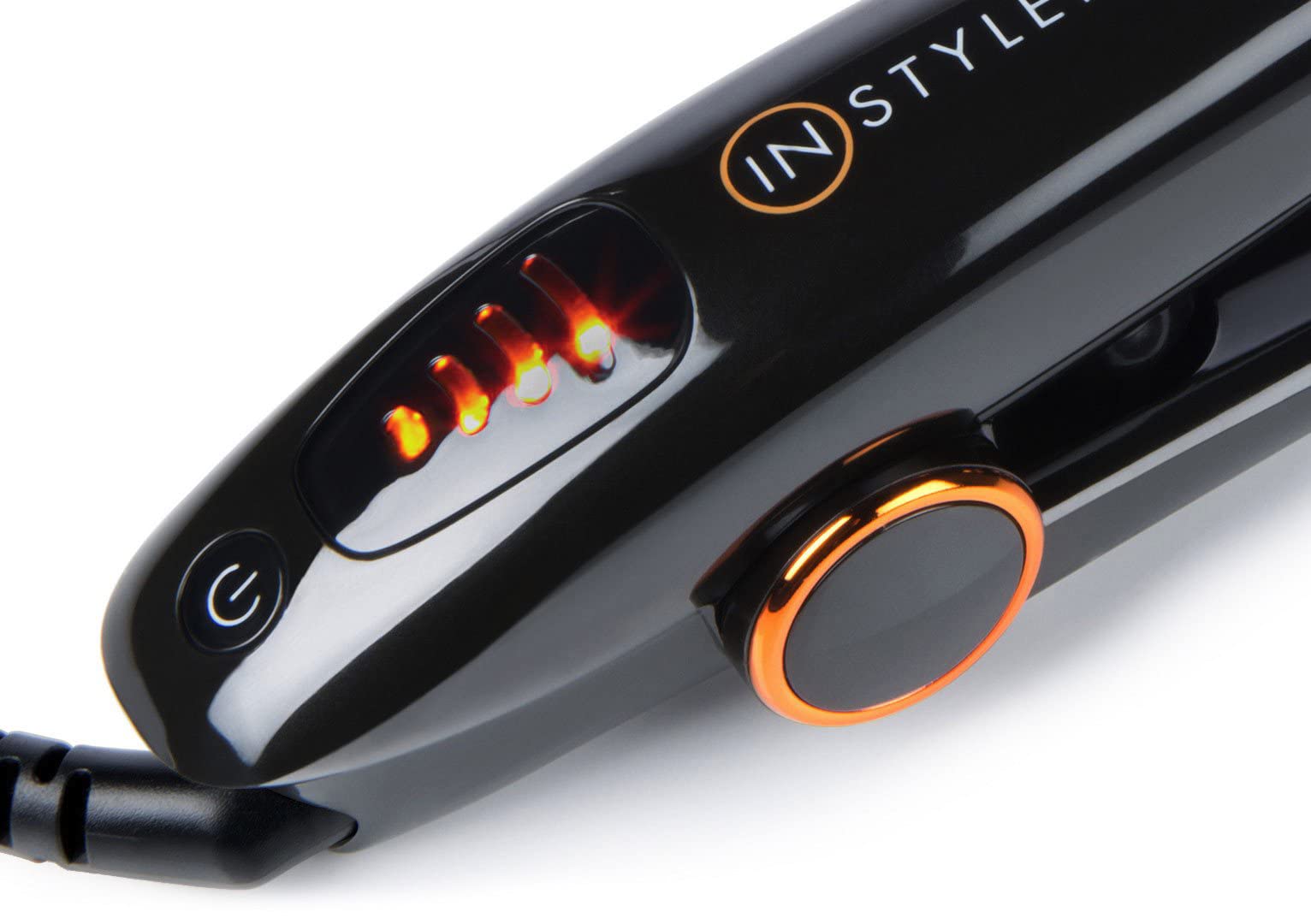 InStyler MAX straightening-action showcasing rapid heat for quick results