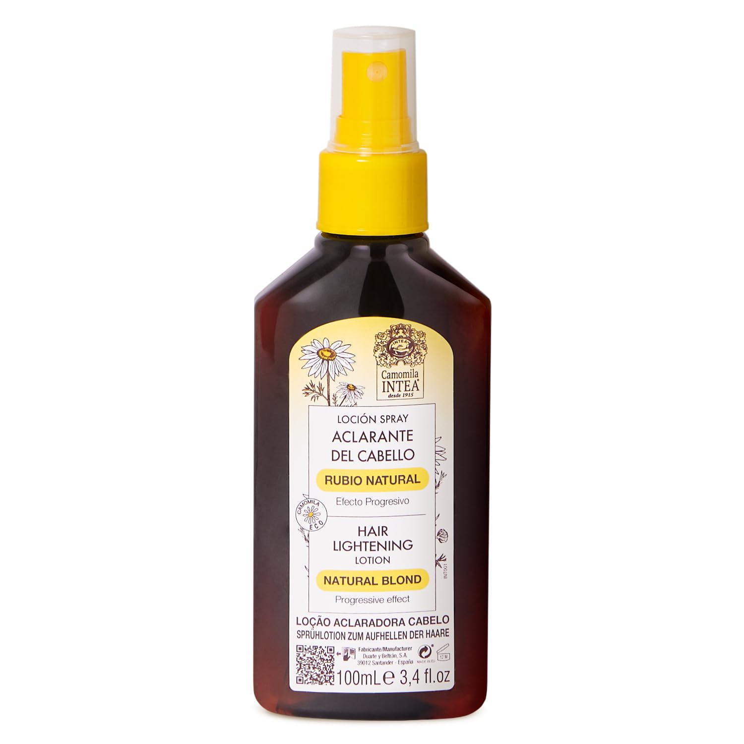 Intea Camomila Blonde Spray bottle for gentle lightening at home.
