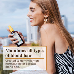 Intea Camomila on dry hair enables quick lightening touch-ups.