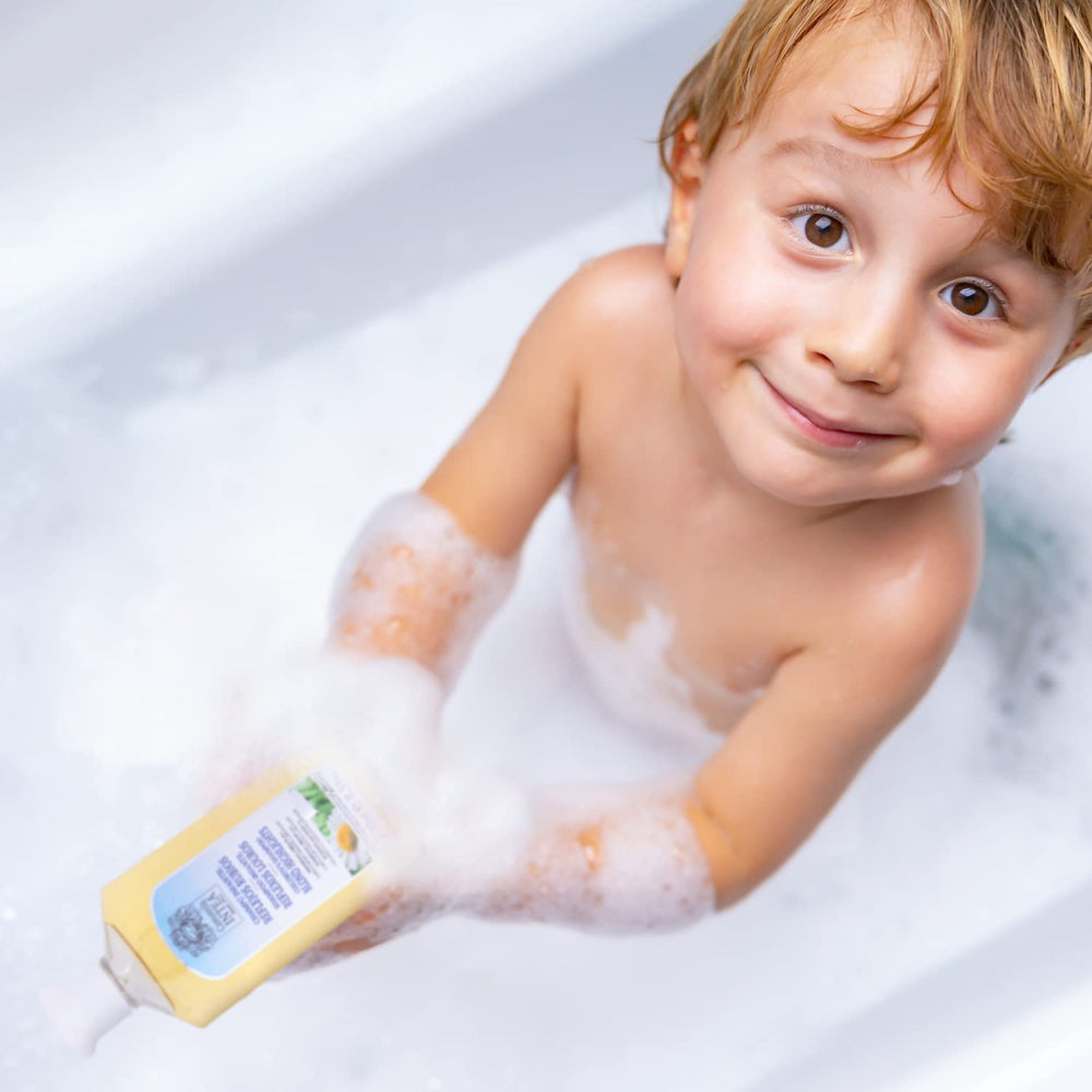 Intea Camomila Kids Shampoo blonde hair close-up brightness potential