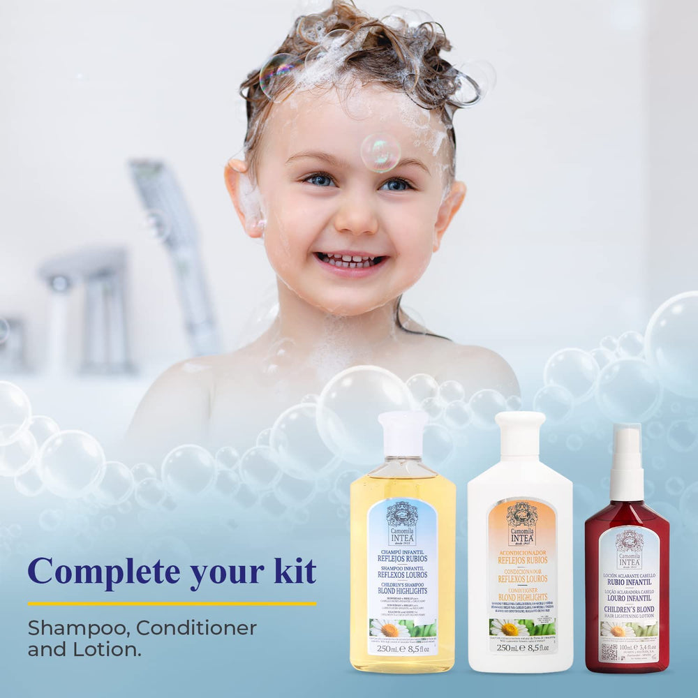 Intea Camomila Kids Shampoo kid's hair close-up hair care gentle daily use
