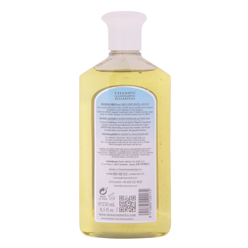 Intea Camomila Kids Shampoo safety seal cruelty-free promise