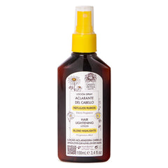 Intea Camomila spray bottle demonstrates gentle lightening for blonde hair.