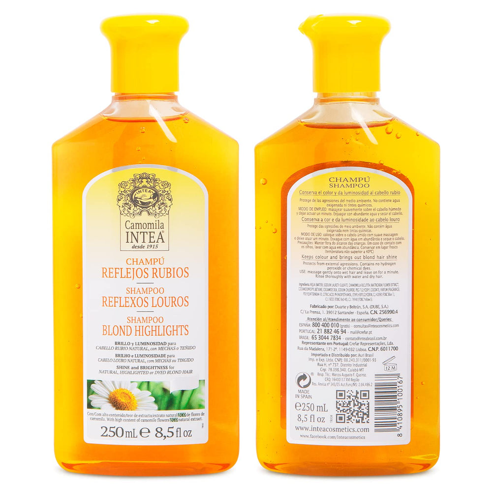 Intea Chamomile Shampoo 8oz packaging closeup highlighting value